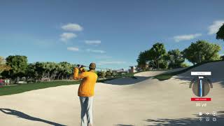 Out of the bunker EAGLE!! PGA 2K