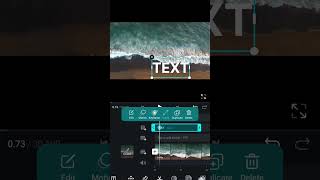 Sea Waves Text Reveal in Vn Video Editor | Tutorial #shorts