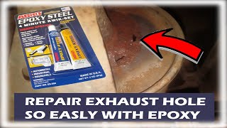 Réparer l'échappement / تصليح العادم / Exhaust repair / DIY / TUTO / الشاكمان / الاكزوست / EPOXY