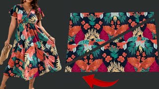 🌹Very Stylish Dresses Cutting and Stitching 🔥Only 1.9 meter Fabric Sew a Dress 🪡Sewing Techniques