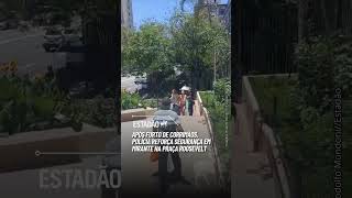 Após roubo de corrimãos, mirante no centro de SP tem policiamento reforçado