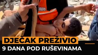 Palestinski dječak spašen nakon devet dana pod ruševinama