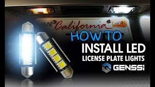 How To Install LED License Plate Lights Halogen vs LED