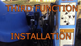 Construction Attachments True Third Function Hydraulic Valve Kit installation TC33D