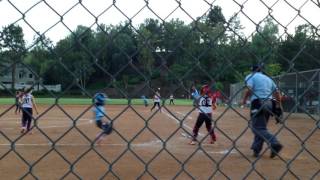 RBI drag bunt triple from Los Alamitos in ITB 6/24/2016