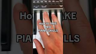 How 2 FAKE PRO PIANO SKILLS 🤯 #piano #easypiano