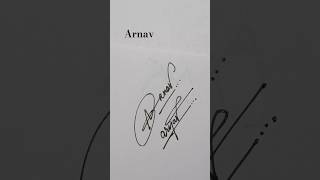 Arnav name style sign #signature