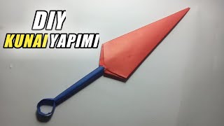 KUNAI YAPIMI - How to Make Kunai Yapimi || Cara Membuat Kunai dari Kertas