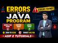 Errors in Java Program Explained | Compile Time, Runtime & Logical Errors |