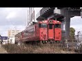 dec.2021 railroad crossing キハ40 2134 キハ40系 40形 気動車 津山線 jr西日本 岡山駅 東側 踏切