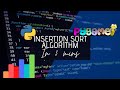Insertion Sort Algorithm | Python Pygame | Sorting Algorithms Visualized