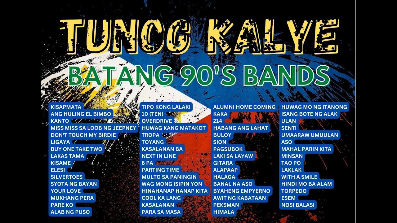 No Ads 90 S Opm Pinoy Bands Best Opm Bands Tunog Kalye Opm Rock