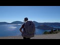 solo backpacking crater lake national park oregon 4k pacific crest trail rim trail