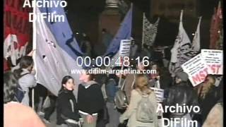 DiFilm - Protesta Derogacion de la Ley Federal de Educación (1998)