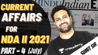 Important Current Affairs For NDA 2 2021 In 30 Days 🔥 | CA Marathon NDA 2 | Learn With Sumit