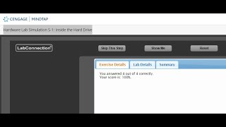 Hardware Lab Simulation 5-1: Inside the Hard Drive
