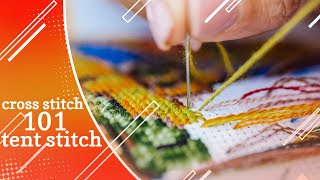 Cross Stitch 101: Tent Sttich | Embroidery Tutorial