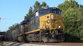 Fresh CSX YN3 CM44AH 7245 w/ Sweet K5H + Rear-DPU Leads Manifest Q581-12 on 10/12/21