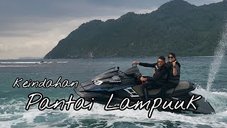 Pesona pantai Aceh Lampuuk -main jetski