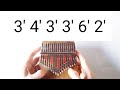 anastasia once upon a december easy tabs tutorial play along kalimba cover