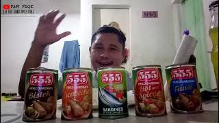 TASTE REVAILED WITH FIVE FLAVORS OF 555 SARDINES #pakals #papipogz