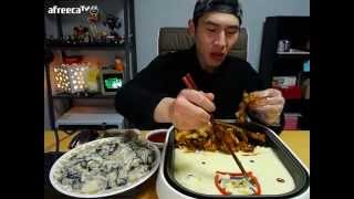 141118   치즈등갈비 굴 먹방