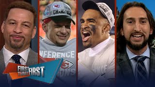 Jalen Hurts, Patrick Mahomes have the most to gain and lose in SBLVII | NFL | FIRST THINGS FIRST