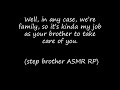 step brother takes care of you when you re sick m4f brother asmr rp