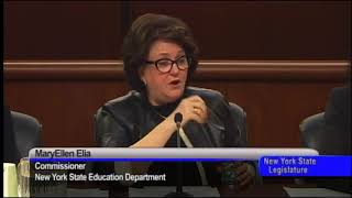 Senator Brooks questions Commissioner Elia at the Education Budget Hearing B - 1/31/18