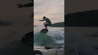 ウェイクサーフィンのカッコいい連続トリック技 Wakesurfing tricks @natsumiskim 🇯🇵