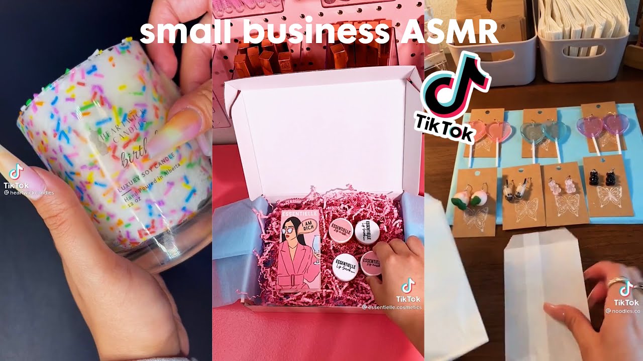 Small Business Tiktok Compilation Packaging Orders Asmr Youtube