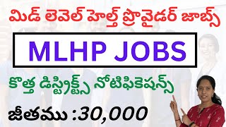 MLHP RECRUITMENT 2025 |TS MLHP Notification |TS MLHP new Notification| Telangana Contract Basis Jobs