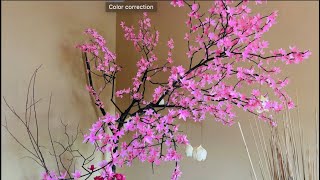 HOW TO MAKE THE EVER LASTING CHERRY BLOSSOM TREE ( BIG PROJECT)