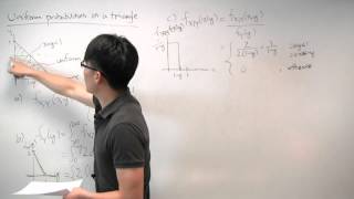 Uniform Probabilities on a Triangle