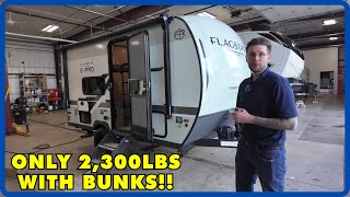 2300lb Trailer Sleeps 4! 2026 Forest River Flagstaff E-Pro E13LE