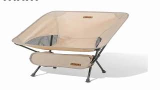 TARKA Outdoor Folding Chair Oxford Cloth Camping Moon Chair Ultralight Portable Hiking BBQ