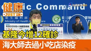 基隆今增12確診  海大師去過小吃店染疫【健康資訊】