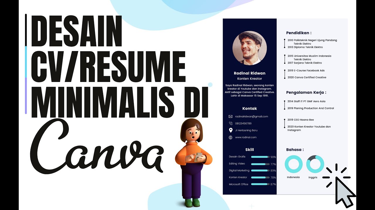 Tutorial Canva Cara Membuat Cv Curriculum Vitae Resume Di Canva