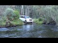 LC 200 GX Toyota Landcruiser Crosses Severn River at Sundown National Park QLD