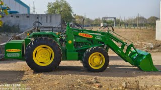 Laxmi Loader,Mo:9586563473,9879077072,L-1100Kg Loader On John Deere 5405 4WD,Rajkot, Gujarat.