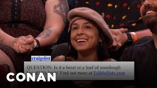 Audience Craigslist: Edible Hats Edition | CONAN on TBS