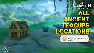 All Ancient Teacups Locations (Achievement \u0026 4 Precious Chests) - Chenyu Vale | Genshin Impact