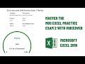 Master the MOS Excel Practice Exam 2 with Voiceover || GMetrix Practice 2023 || Excel 365-2019