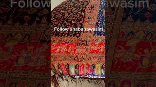 Kashmiri kani silk duppata ! Formal wear ! Pret collection ! Luxury shawl ! Silk shawl ! Pret wear