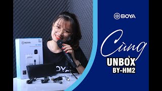 Unbox siêu phẩm micro cầm tay BOYA BY HM2