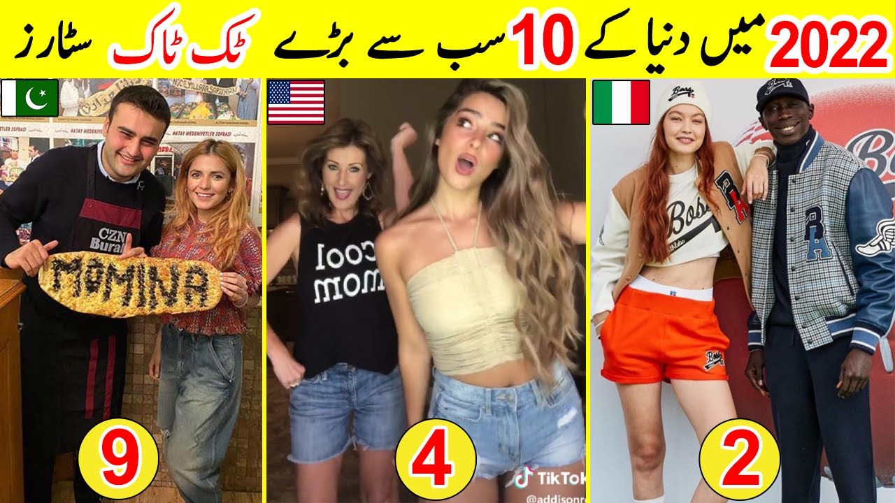 10 Biggest TikTokers In The World 2022 | Most Followed TikTokers In ...