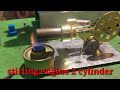 Crazy homemade Stirling Engine 2 Cylinders (buatan lokal)