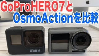 DJIosmoactionとGoProhero7の画質や手ぶれ、夜間暗所、近接撮影を比較