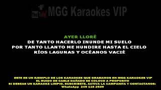 Karaoke AYER LLORE - TIMBALES DE LA CUMBIA