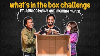 WHAT'S IN THE BOX Challenge ft. Momina Munir \u0026 Abulography | EPISODE 2 | Azlan Shah